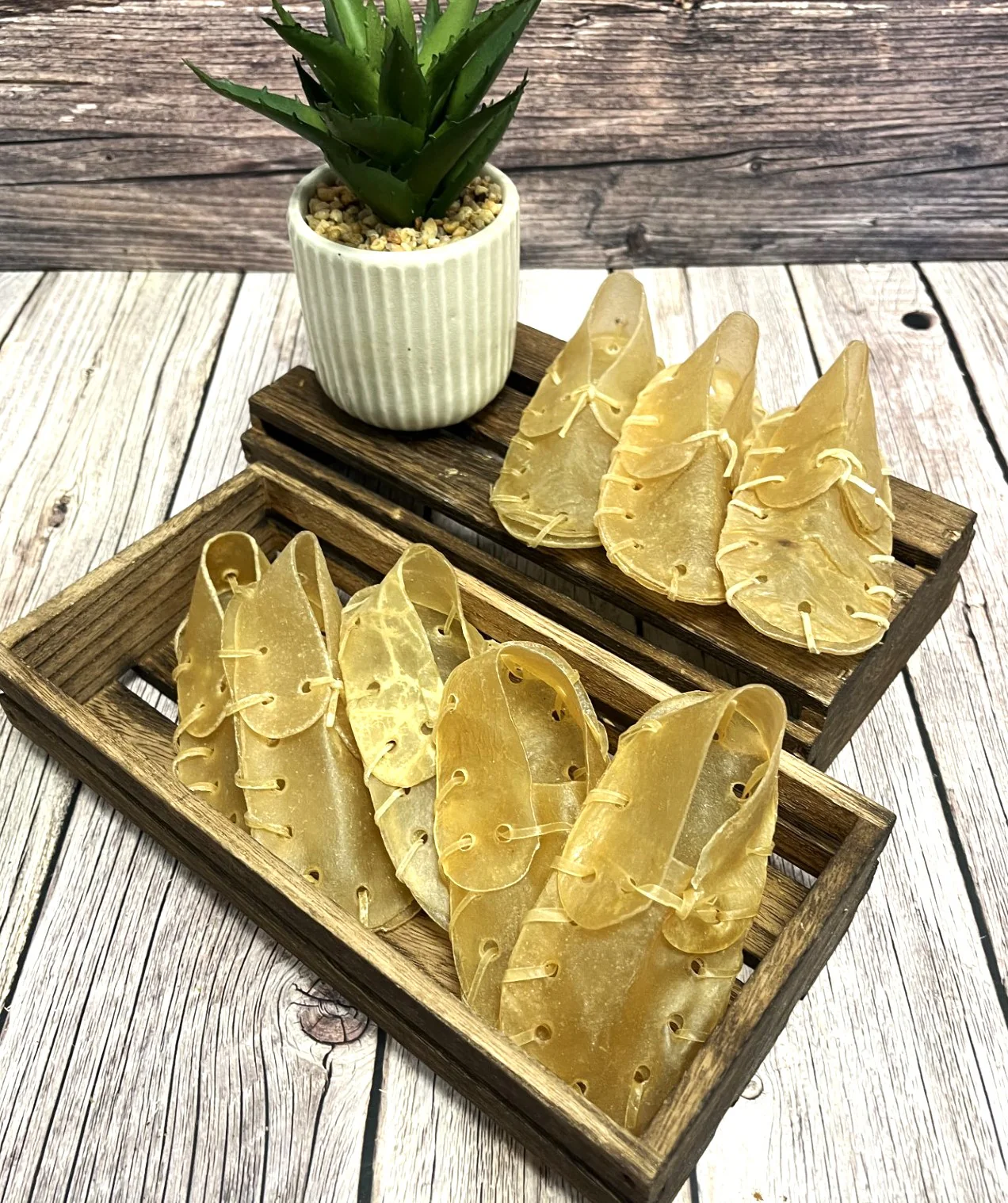 5 inch Rawhide Chew Shoes - Image 2