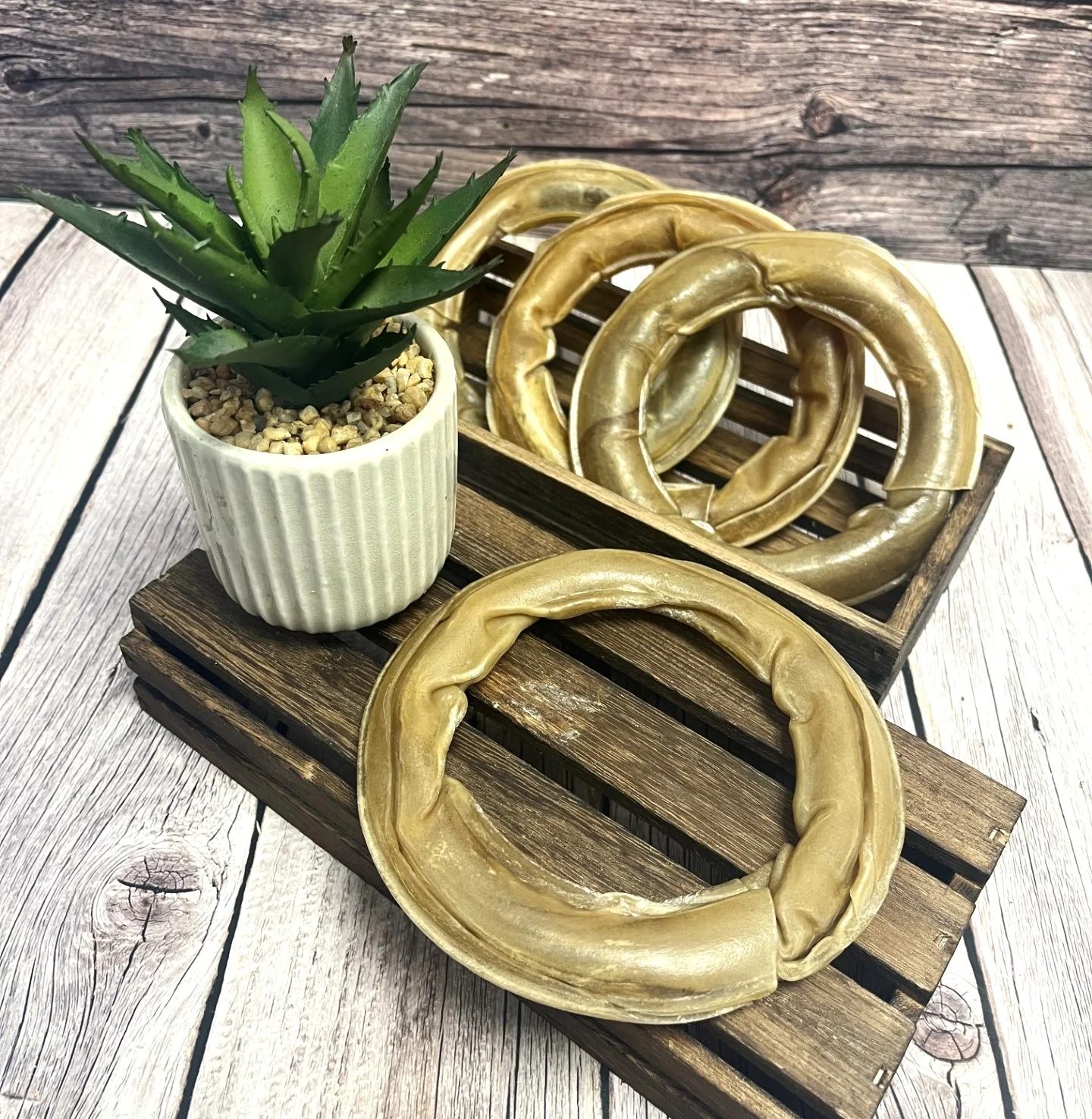 6 inch Rawhide Rings - Image 2