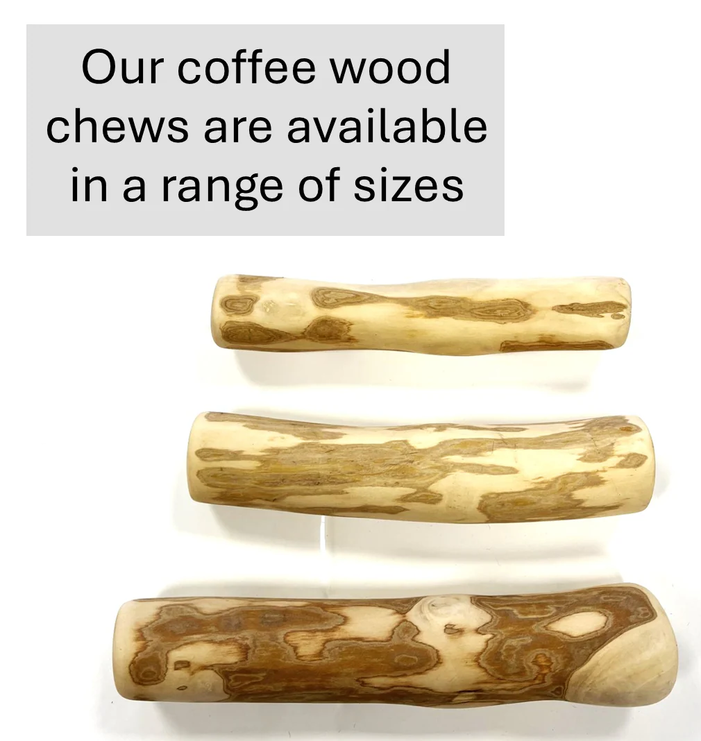 Medium Coffee Wood Dog Chew Stick (Approx. 100-150g) - Image 5
