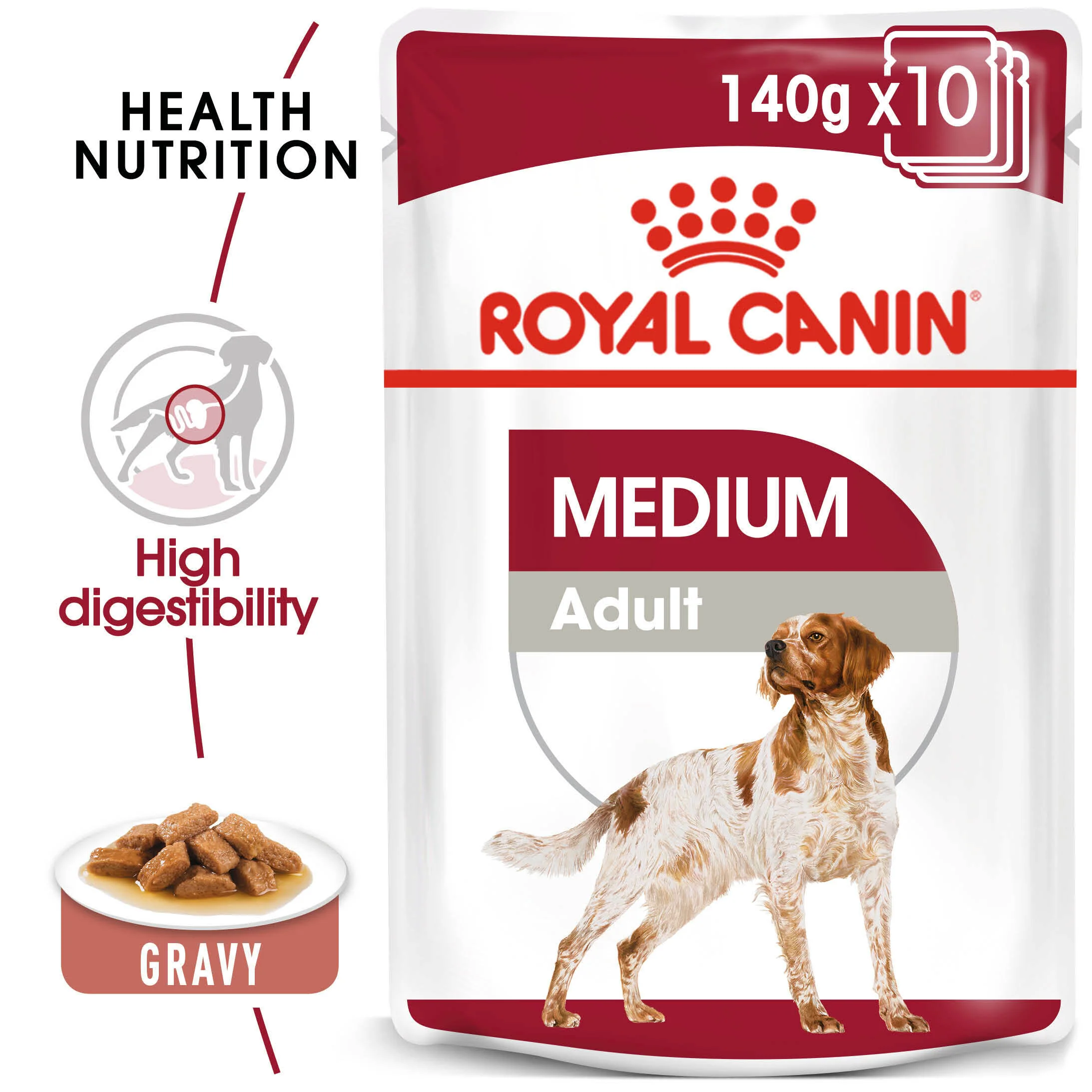 ROYAL CANIN® Medium Adult in Gravy Wet Dog Food - Image 4