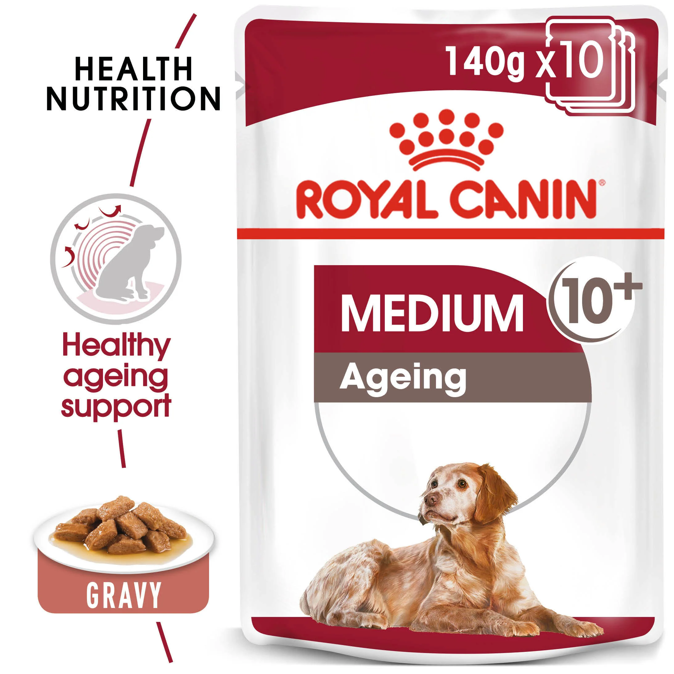 ROYAL CANIN® Medium Ageing 10+ Senior in Gravy Wet Dog Food - Image 4