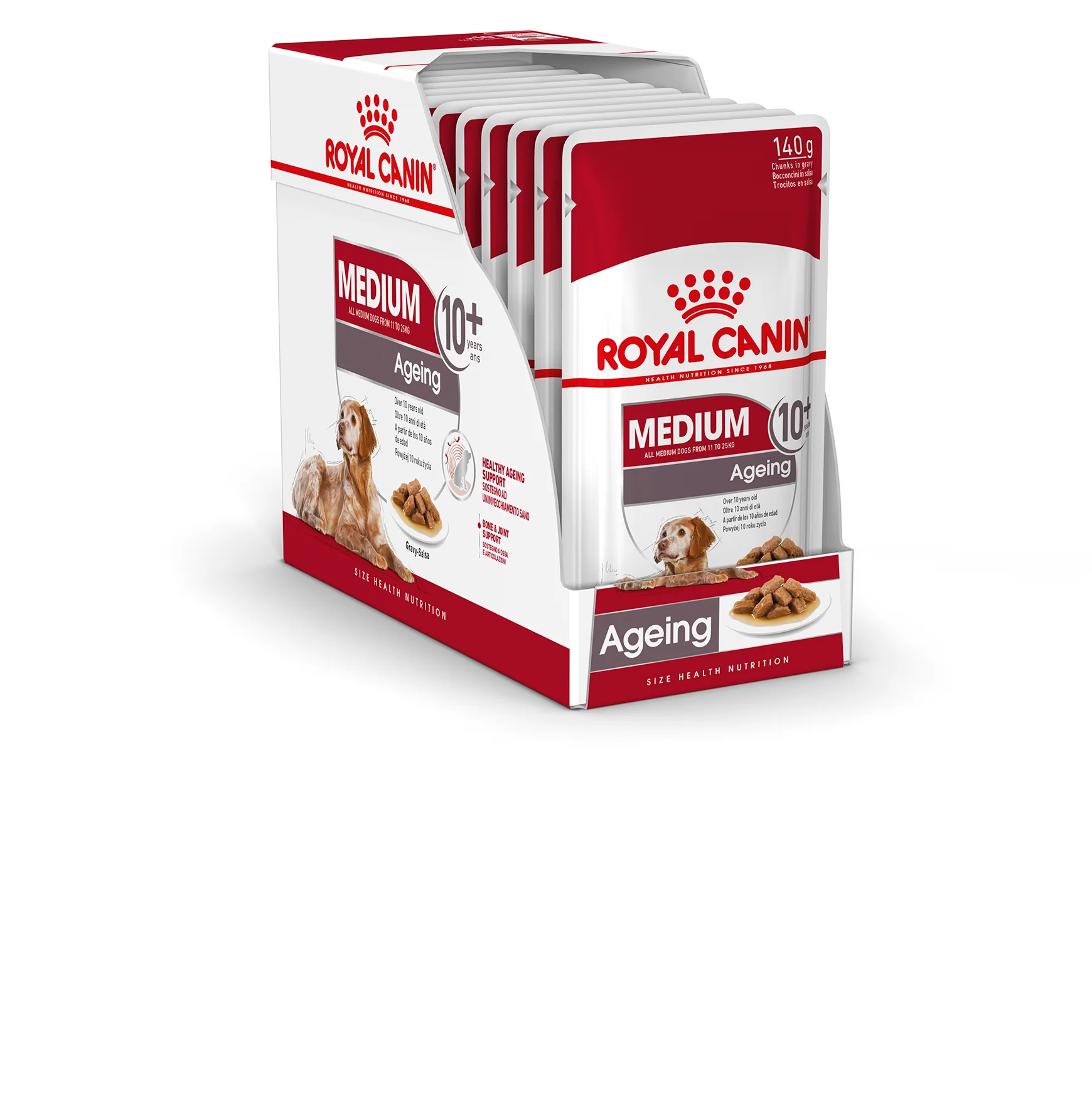 ROYAL CANIN® Medium Ageing 10+ Senior in Gravy Wet Dog Food - Image 7