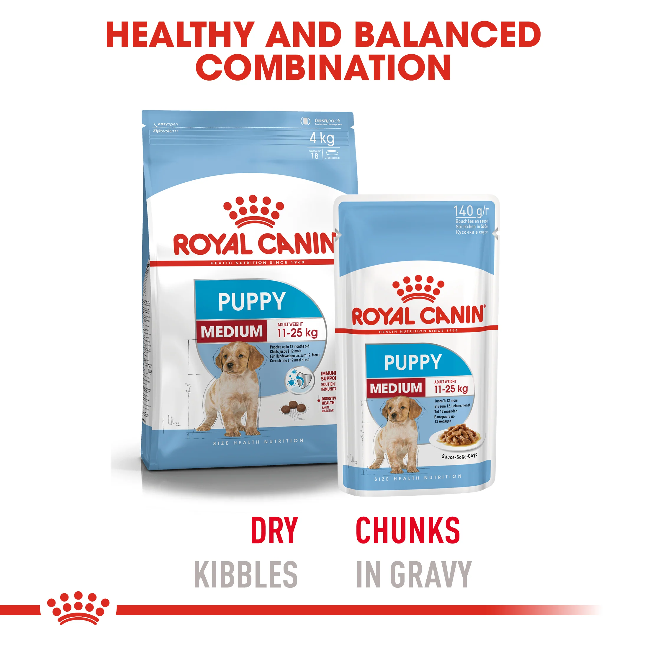 ROYAL CANIN® Medium Puppy in Gravy Wet Food - Image 3