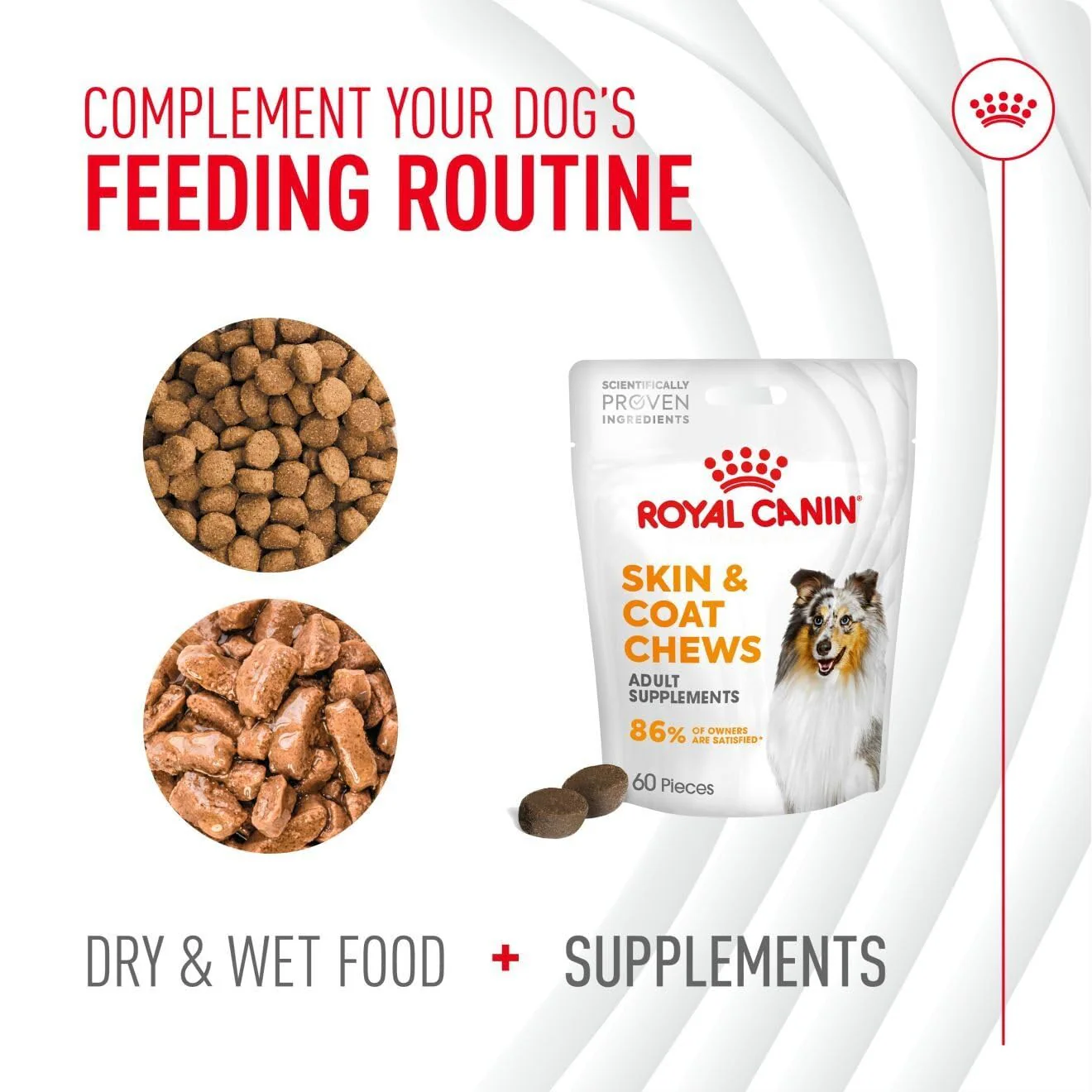 Royal Canin Dog Supplement for Skin & Coat Soft Chews 240g - Image 7