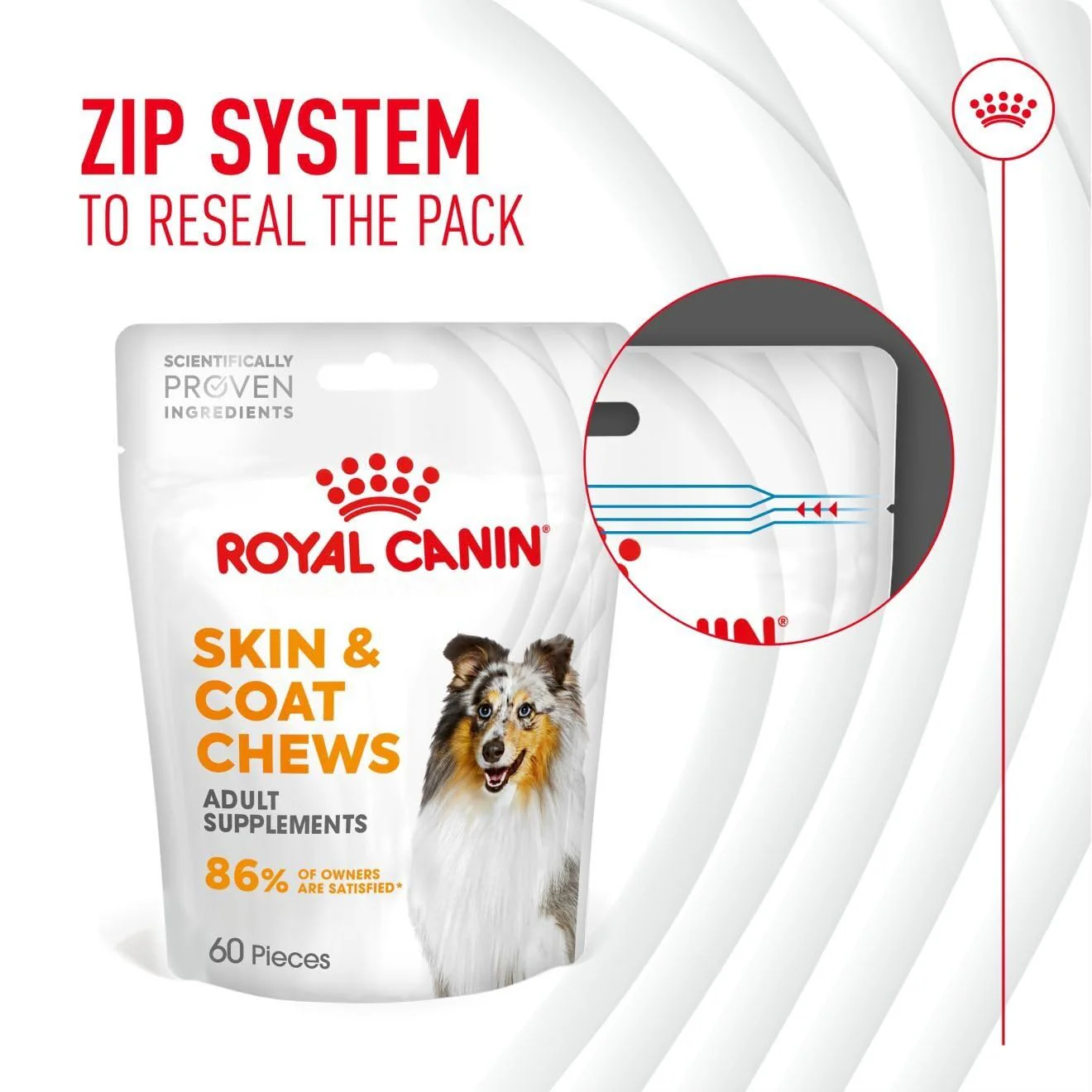 Royal Canin Dog Supplement for Skin & Coat Soft Chews 240g - Image 8