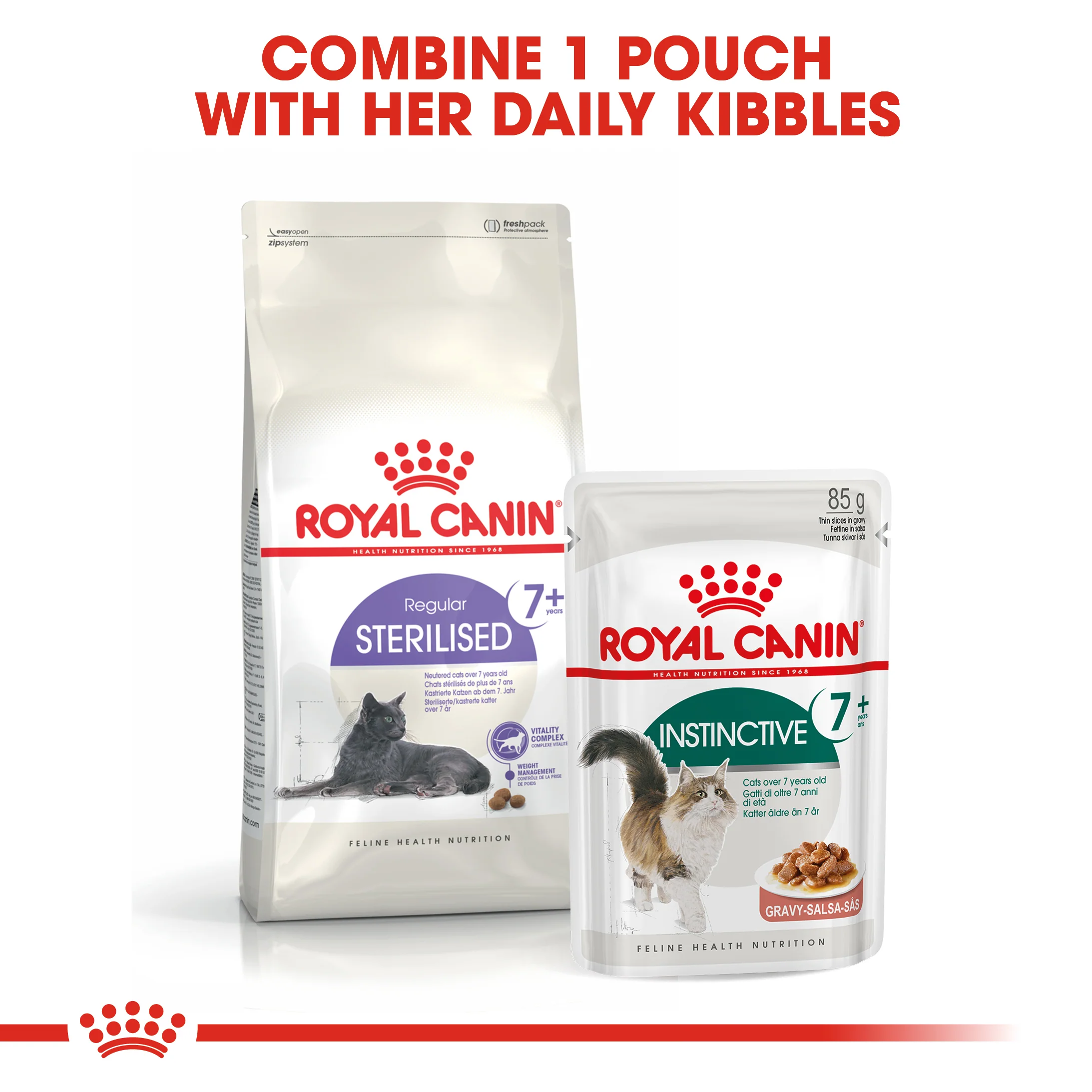 ROYAL CANIN Instinctive Adult 7+ In Gravy Wet Cat Food - Image 12