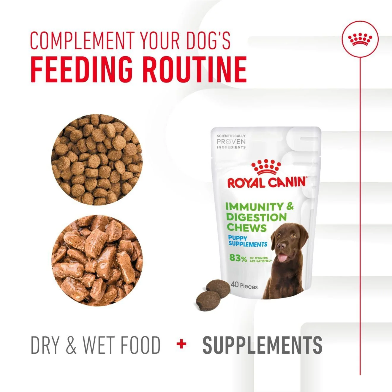 Royal Canin Puppy Supplement for Immunity & Digestion Soft Chews 100g - Image 7