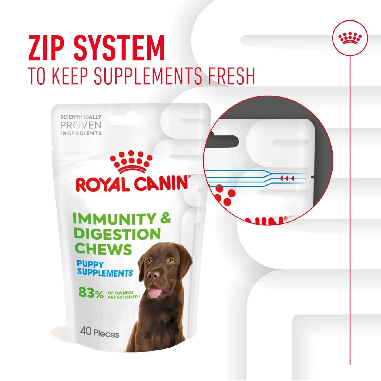 Royal Canin Puppy Supplement for Immunity & Digestion Soft Chews 100g - Image 8