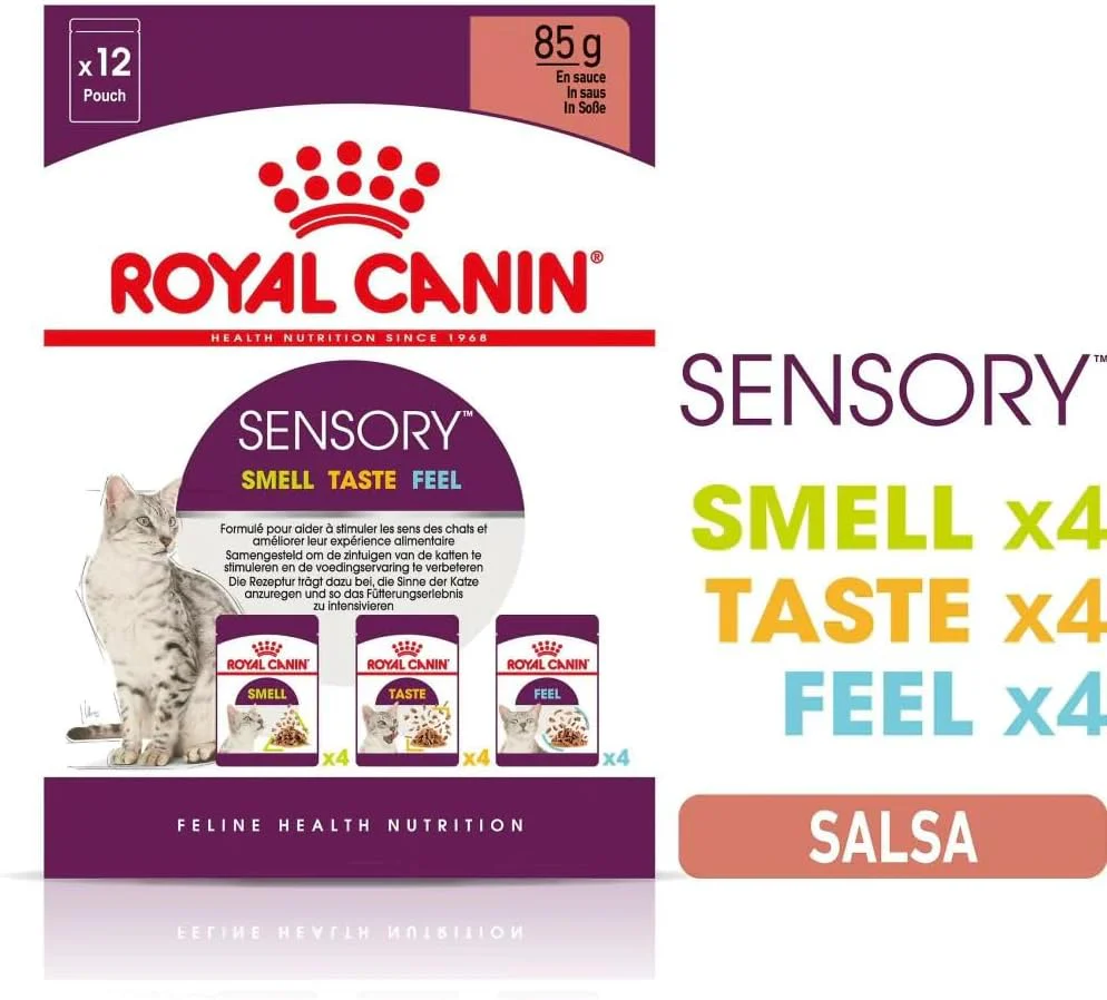 Royal Canin Sensory Mixed Pack Adult Wet Cat Food in Gravy (Mixed Pack of Taste, Smell & Feel) - Image 2
